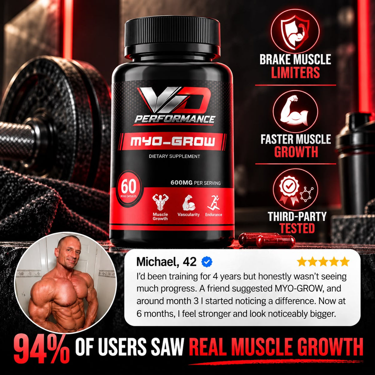 VERDANCE - MYO-GROW ADVANCED MUSCLE SUPPORT FORMULA
